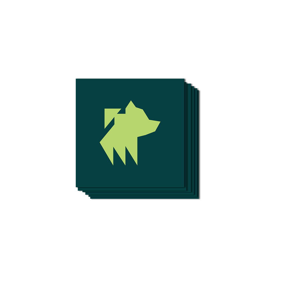 Bear Square Sticker