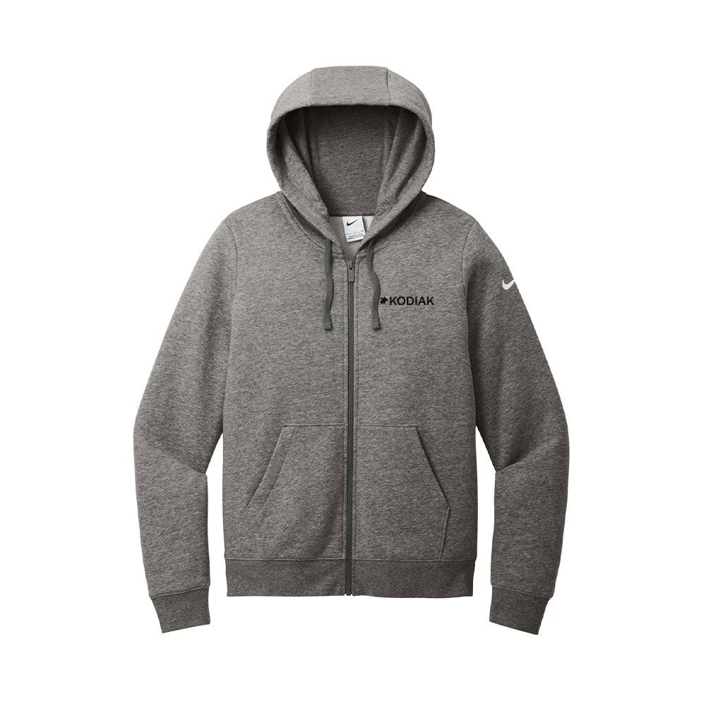 Nike Women's Club Fleece Sleeve Swoosh Full-Zip Hoodie