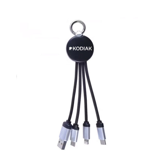 3 in 1 LED Charger Keychain