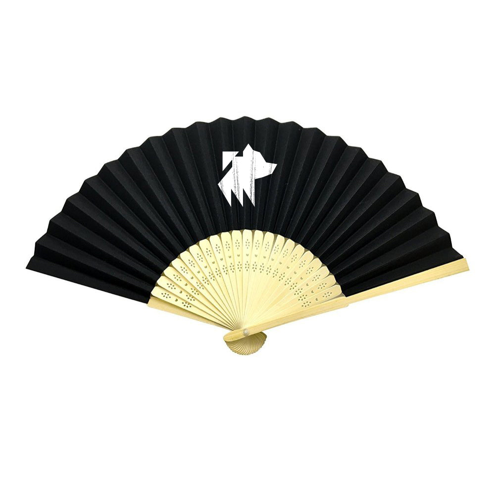 Bear - Full-color Folding Bamboo Paper Hand Fan
